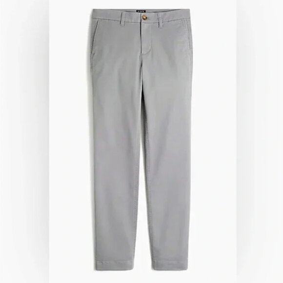 J. Crew Pants - EUC J. Crew High Rise Girlfriend Chino Pants in Dove Gray Women's 14 Petite